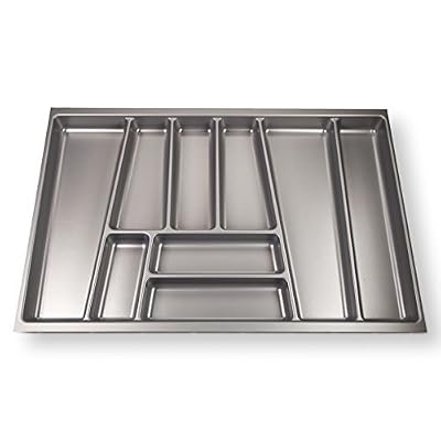 SOTECH ORGA-BOX® II Bac à couvert (462 x 705 mm) pour Nobilia Tiroir de 80 mm Gris Argenté