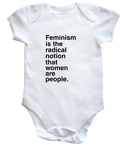 HippoWarehouse FEMINISM IS THE RADICAL NOTION THAT WOMEN ARE PEOPLE baby vest boys girls