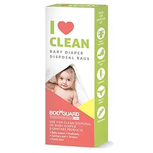 Bodyguard Baby Diapers and Sanitary Disposal Bag - 15 Bags