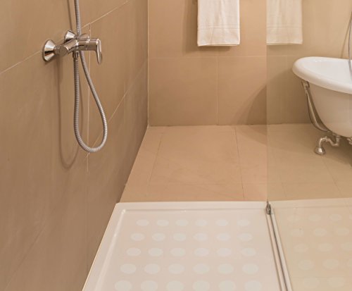 Kara Grip Anti Rutsch Sticker Dusche feine Punkte 5 mal 8 Stk also 40 Stk a 5 cm, anstatt Duschmatte, Wanneneinlage oder Badematte rutschfeste Anti Rutsch Streifen Matten