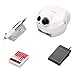 Belle Electric Acrylic Nail Drill File & Bits Manicure Pedicure Kit + 26pcs Sanding Bands with Updated Heat-resistant Handpiece ( White )