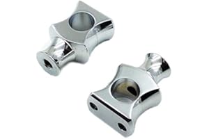 BHYSHOP Chrome 1 Pouce 25mm Moto Guidon Riser pour Springer Bobber Café Racer Sportster XL FL Custom CB VN Café VT