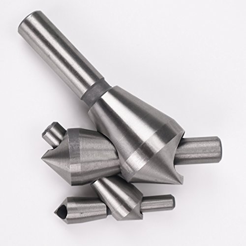 EgoEra® 4 Stück Entgratsenker/ Entgrater bit/ Kegelsenker / Anfasen/ Senker Bohrer Bit Set Tool Set - 4