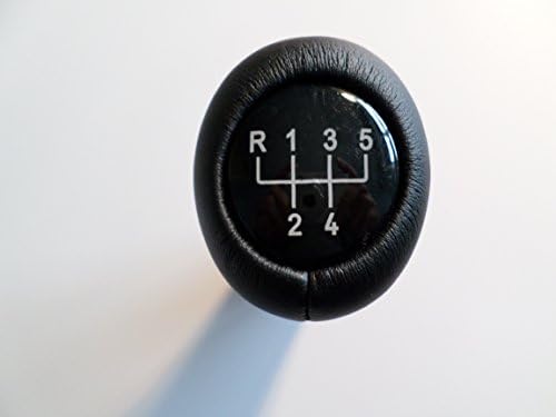 Alphamars 1356721 Genuine Leather Gear Stick Shift Knob Black