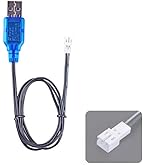 YUNIQUE GREEN-CLEAN-POWER - Chargeur USB 7,2 V MH Ni-CD Pour Piles Jouets à Télécommande | Câble JST 2P | Protection Contre La Charge Et Le Court-Circuit | Convient Pour Drone, Avion, Quadcopter