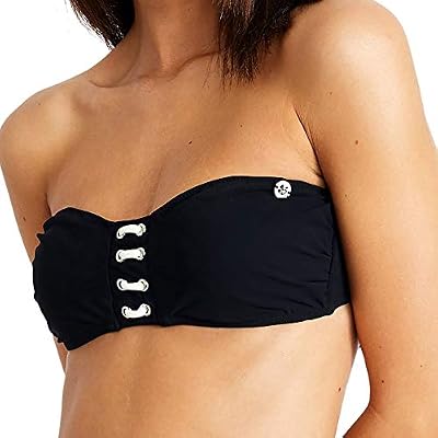 BANANA MOON HARBO Fulton, Haut de Bikini Bandeau, Noir, Taille Fabricant: 42