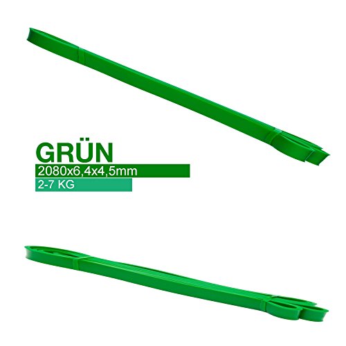 Fitnessbänder / Resistance Band »PullMeUp« – perfektes Rubber & Fitness Band für effektives Krafttraining, Ganz-Körper-Workout, CrossFit, Stretching & Yoga – Widerstandsbänder super für den ganzen Körper – Die Gymnastikbänder ( Expander, Powerbands & Bodytrainer ) sind in 5x unterschiedlichen Zugstärken erhältlich. Das ideale Klimmzug-Band / Powerband für alle Sportjunkies ( Männer & Frauen ) die Bodybuilding , Powerlifting, Calisthenics oder Freeletics Workout betreiben - 2
