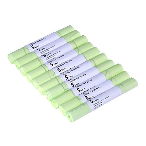 The Caddy Company 5 Litre (5L) Compostable Caddy Bin Liners, 250 Bags