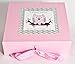 Baby girl Gift,personalised baby keepsake box,baby girl box,owl/pink
