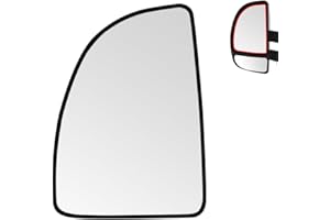 SENZEAL Verre de Rétroviseur Remplacement pour Fiat Ducato Peugeot Boxer Citroën Jumper 1998-2006 Chauffant Retroviseur Extérieur (Supérieur Gauche)