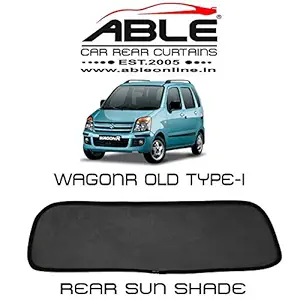 Able Dotnet Car Dicky Sun Shade Curtains for Maruti WAGONR Old Type-I (2008 to 2011 Model)