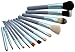 Beau Belle Make Up Brushes - 12pcs Make Up Brushes Set - Make Up Brushes Holder - Professional Make Up Brushes - Professional Make Up Brushes Set - Makeup Brushes - Make Up Brush Set - Make Up Brushes Holder Cup - Make Up Brushes Holder Pot - Make Up Brushes Holder and Set (Baby Blue)