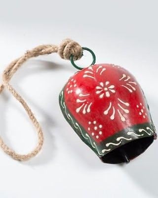 Apple Green Pretty Red Hanging Cow Bell