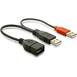 Link R10019 Sdoppiatore USB-A Femmina, 2 x a Maschio, 22.5 cm
