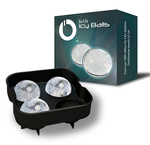 Preisvergleich Produktbild BarLife Icy Balls - Die trendige Eiswürfelform aus Silikon zum Erstellen von Eiskugeln