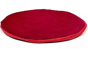 PANOTOPHIA Flaches Kissen für Klangschale rund rot - 15x1 cm
