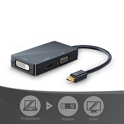 CSL – Mini Display Port zu HDMI /VGA / DVI Adapter | PC + MAC / APPLE - 3