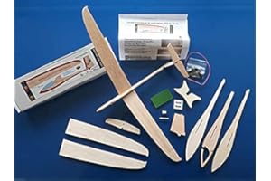 CraftyProducts Balsa Wood Glider Kit 304 Shark Sailplane Catapulta Avión Partybag Toy Model