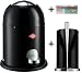 Produktbild Wesco Single Master 9-Liter Mülleimer schwarz + Küchenrollenhalter schwarz + 40 Müllbeutel im Set