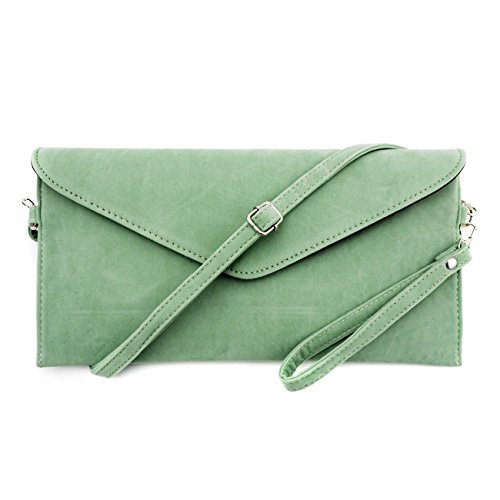 mint green clutch bag