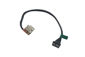 ZAHARA L52816-S46 L52816-F46 DC in Jack - Toma de Repuesto para HP Omen 15-DH Series 15-DH000 TPN-C141 TPN-C143 17cm L52816-Y46 L52816-T46 L57333-001 L59954-001