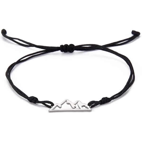 Collana con Ciondolo di Montagna Collana con Cerchio di Montagna per Donne Uomini Le Montagne Chiamano Collana con Ciondolo di Montagna in Acciaio Inossidabile Regalo per Gli Amanti dell'Aria Aperta