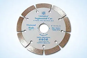 Taparia DBS-4 110Mm Diamond Cutting Blade Segmented Cut - 1 piece