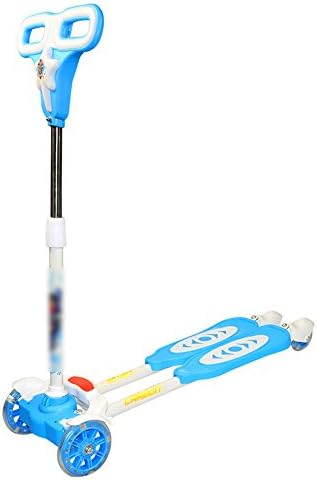 QFFL Scissor Scooter Children's Frog Flash Scooter 3-15 Years Old Baby Scissors Men And Women Pedal Swing Car 4 Colors Optional (Color : B)