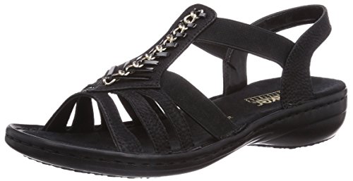 Rieker Women's 60811 Fashion Sandals Black Schwarz (schwarz/schwarz / 00) Size: 5