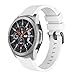 Produktbild Für Samsung Galaxy Watch 46mm Armband,Colorful Soft Silikon Ersatzband Verstellbares Schlaufe Uhrenarmband Sport Wristband Zubehör für Samsung Galaxy Watch 46mm (180mm Bandlänge, Weiß)