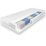 Perfekt für Allergiker: Unsere hochwertigen Matratzen ist perfekt für Allergiker geeignet. Dank der zirkulierenden Innenräume haben Milben, Bakterien oder Schimmel keine Chance. Der Bezug besteht aus einem Doppeltuch mit 220gr/m² und ist mit Dacron Hohlfaser 200gr/m² versteppt. Durch den stabilen Reißverschluss ist der Matratzen Bezug für Allergiker jederzeit waschbar.