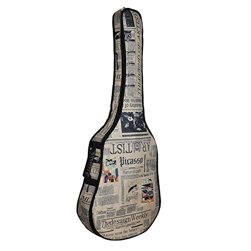 Toifucos Fundas de Guitarra Impermeable Tela Oxford Diario Estilo Correas Funda Guitarra para 41 Pulgadas Guitarra Clásica Eléctrica
