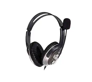 HP B4B09PA Wired Over The Ear Headphone with Mic (Black)