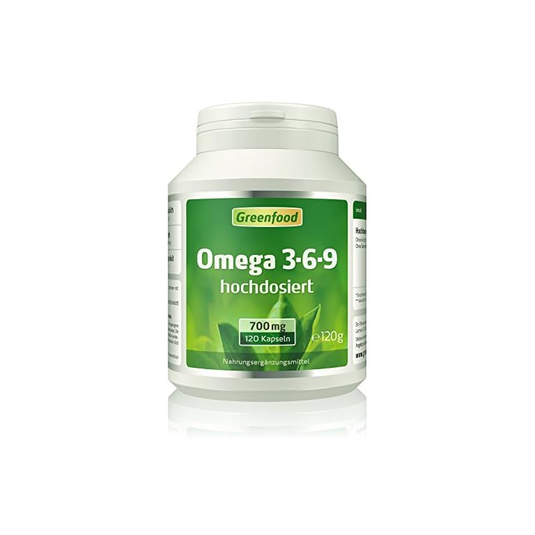 Omega 369, 700 mg, hochdosiert, 120 SoftgelKapseln reich an EPA