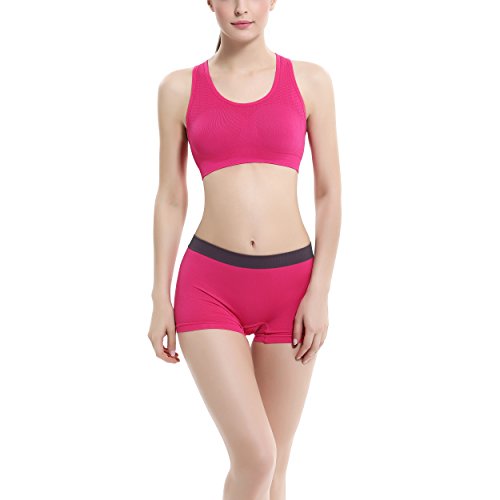 COCO TOE® Damen Sport BH Fitness Yoga BH Ohne Bügel schnelltrocknende Shockproof Sport Bra - 7