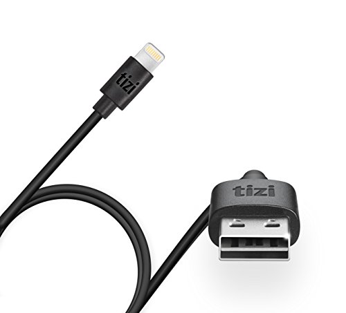 equinux Tizi Flip (50cm, Negro) - Cable Lightning con Conector Flip USB Inteligente, Apple MFi Certified