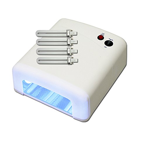 UV Gel Starterset inkl. UV-Gerät mit Fiberglas Gel, 1-Phasengel und Nailart Zubehör – Startset – Einsteigerset – UV Gel Kit - 2