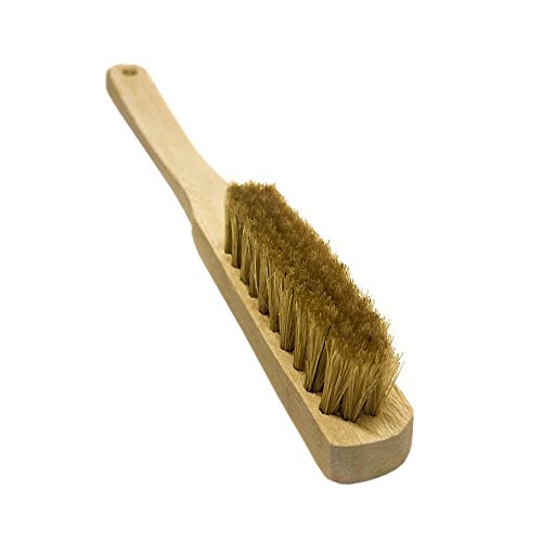 Psychi nbsp;- Cepillo limpieza, mango de madera y cerdas de pelo de jabalí, par escalada en roca y bulder