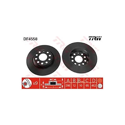 TRW DF4558 Jeu de Disques de Frein