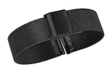 24mm Männer breite hochwertige schwarze Metallgewebe Uhrbändern milanese Schleife aus massivem Edelstahl