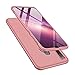 Price comparison product image Adamarkeer Designed For Samsung Galaxy A40 Case Hard Premium 3 in 1 Ultra Thin Slim PC 360 Degree Cover Anti-Scratch Sleek Matte Resilient Shockproof Full Body Back Protective Bumper (Rose Gold)