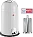 Produktbild Wesco Kickmaster junior 12-Liter Abfallsammler weiss + Küchenrollenhalter weiss + 28 Müllbeutel im Set
