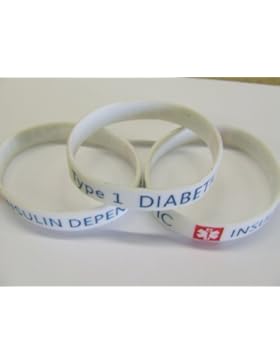 2 X Typ 1 Diabetes Diabeties Armband Medizinische Armband