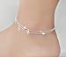 Produktbild Doppelkette Fußkettchen Four Leaf Clover Knöchel-Armband Strand Fuss-Schmucksachen