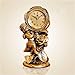 Produktbild Family Fireplace Clocks Desk Clock, no Tic-TAC, Retro Fashion Children es Bedside Garden Table Quarz Watch geeignet for Living Room Office Bedroom