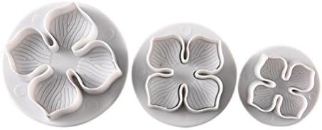 XSMN 1 Set (3 Pcs) Hydrangea Flower Plunger Cutters Sugarcraft Cake Decorating