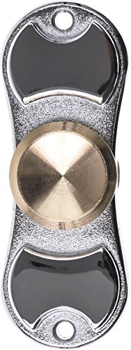 Fidget Hand Spinner Metal Spinners High Quality Bearing Noiseless Long Rotation Time Kids And Adults Toy (One Size, Dual-1 Silver)