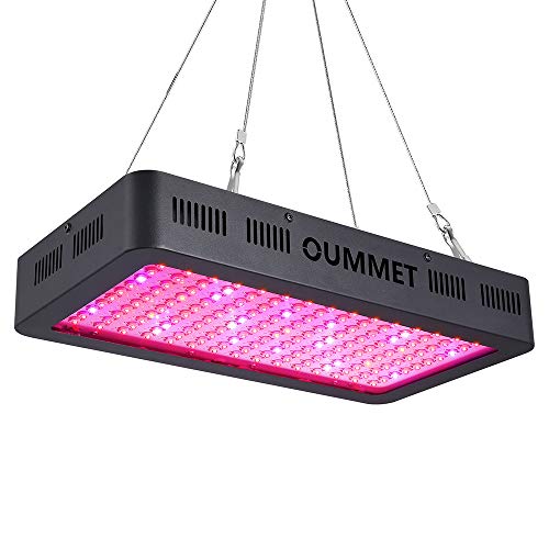 détail OUMMET Lampe de Plante 1500W, Lampe de Croissance l'éclairage de Horticole Panneau,équipée de 150 LEDs avec IR UV Lumière,Parfait pour Plantes,Fleurs,et Légumes Intérieur.