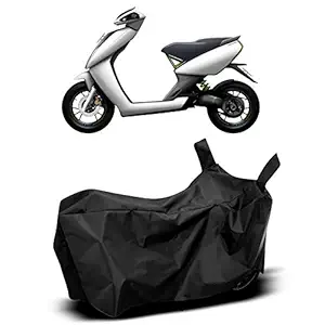 MSR Motorcycle/Scooter Cover All Season Ather 450X Large Size Water Resistant Sun Outdoor Indoor Bike/Scooter Protection Durable & Tear Proof (GX27-Black)