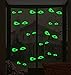 Produktbild Lamdgbway Halloween Glühen im dunklen Aufkleber Abnehmbare PVC Luminous Wandaufkleber Leuchtstoff Wohnkultur Mauer Aufkleber Wandtattoos (12pcs Böse Augen)